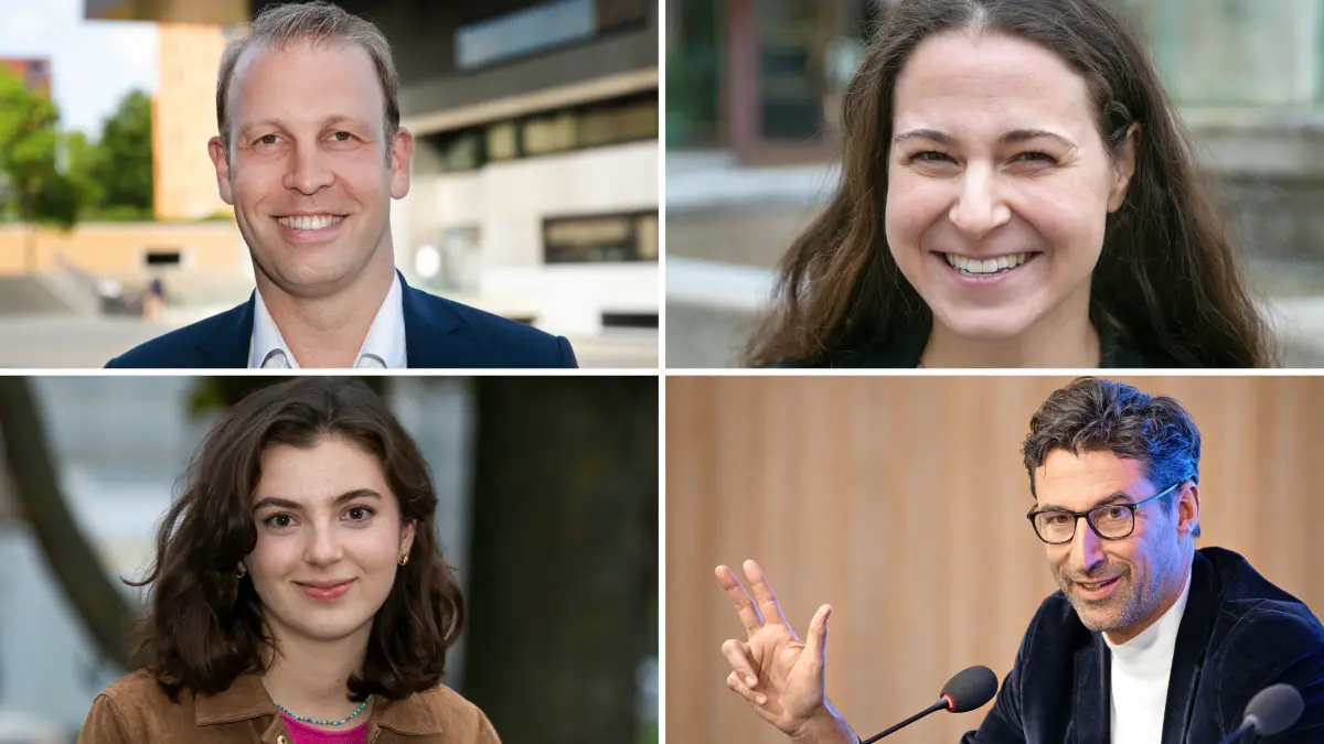 Mit dem Flugzeug in den Süden oder doch lieber ein Urlaub daheim: Politiker aus dem Kreis Esslingen verbringen die Sommerpause ganz unterschiedlich. David Preisendanz, Natalie Pfau-Weller, Matthias Klopfer, Clara Schweizer (im Uhrzeigersinn von oben links) und weitere haben verraten, wo es sie hinzieht. (Archivfotos)