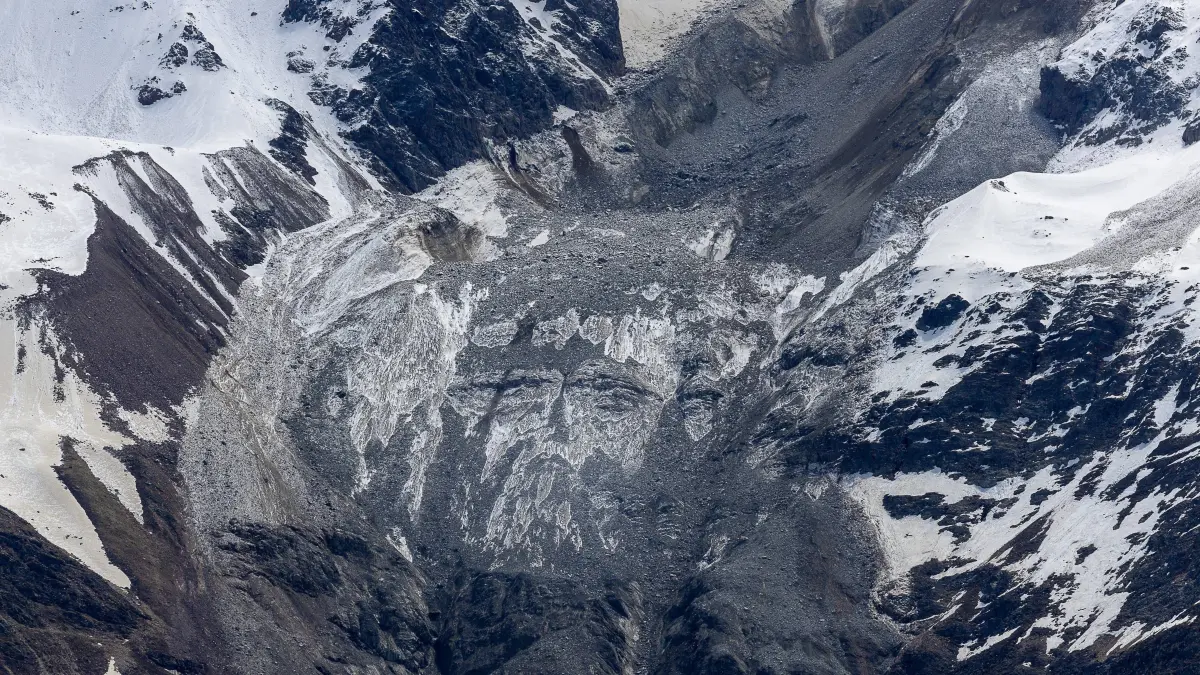 Blatten im Lötschental (Schweiz) nach dem Felssturz am 29. Mai 2025.