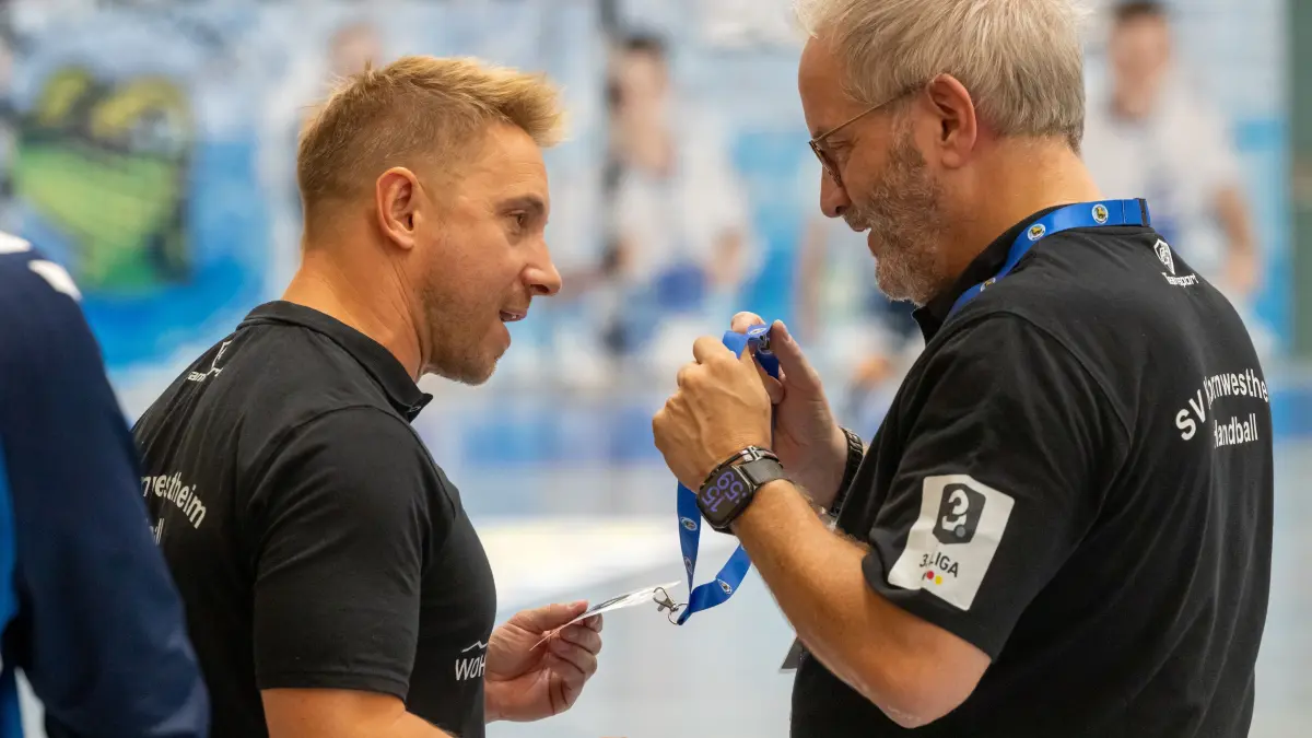 L Sportlicher Höhepunkt Handball-Drittligist SV Kornwestheim empfängt DHB-Pokal Rhein Neckar Löwen, Dr. Alexander Schurr, Foto: Andreas Essig
