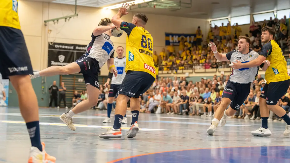 L Sportlicher Höhepunkt Handball-Drittligist SV Kornwestheim empfängt DHB-Pokal Rhein Neckar Löwen, Foto: Andreas Essig