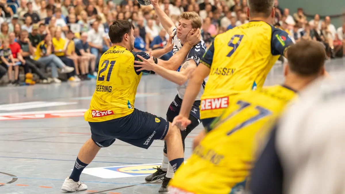 L Sportlicher Höhepunkt Handball-Drittligist SV Kornwestheim empfängt DHB-Pokal Rhein Neckar Löwen, Foto: Andreas Essig