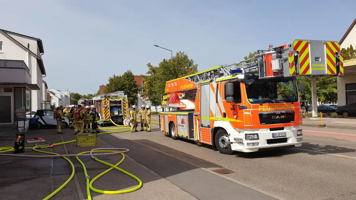 Brand in Küche, Faurndau