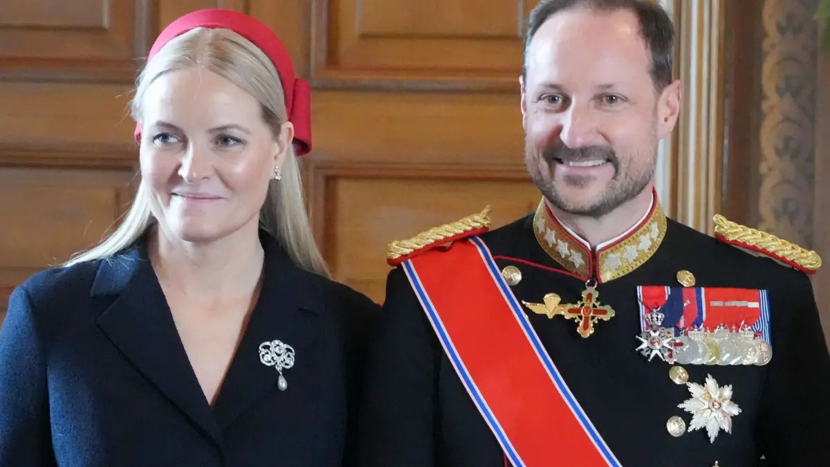 Norwegische Kronprinzenpaar Mette-Marit und Haakon