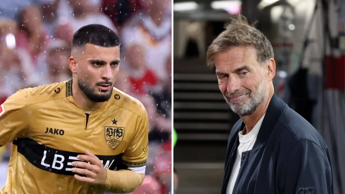 Deniz Undav (links) wird am Montag auf Jürgen Klopp treffen.