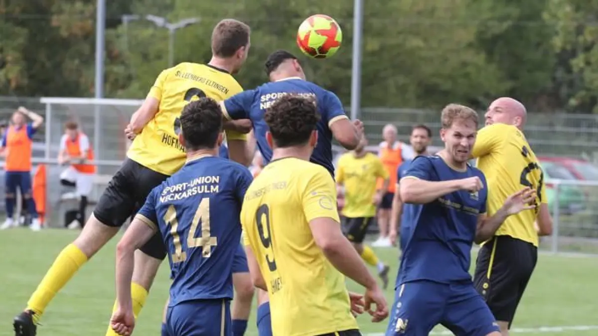 Fußball, Landesliga, SV Leonberg/Eltingen, Florian Hofmann (li. hi.)