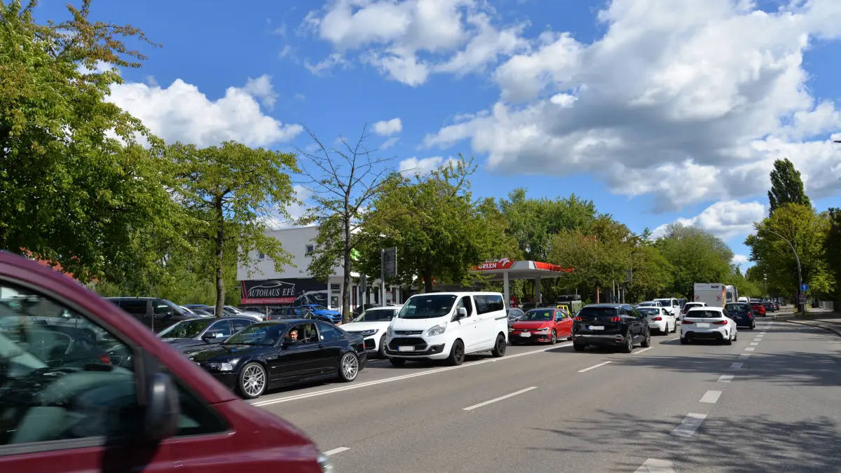 In Sindelfingen staute sich der Verkehr vor allem in der Nord-Süd-Richtung.