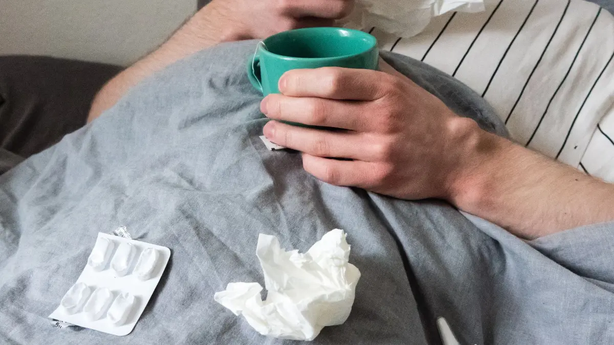Krank im Bett