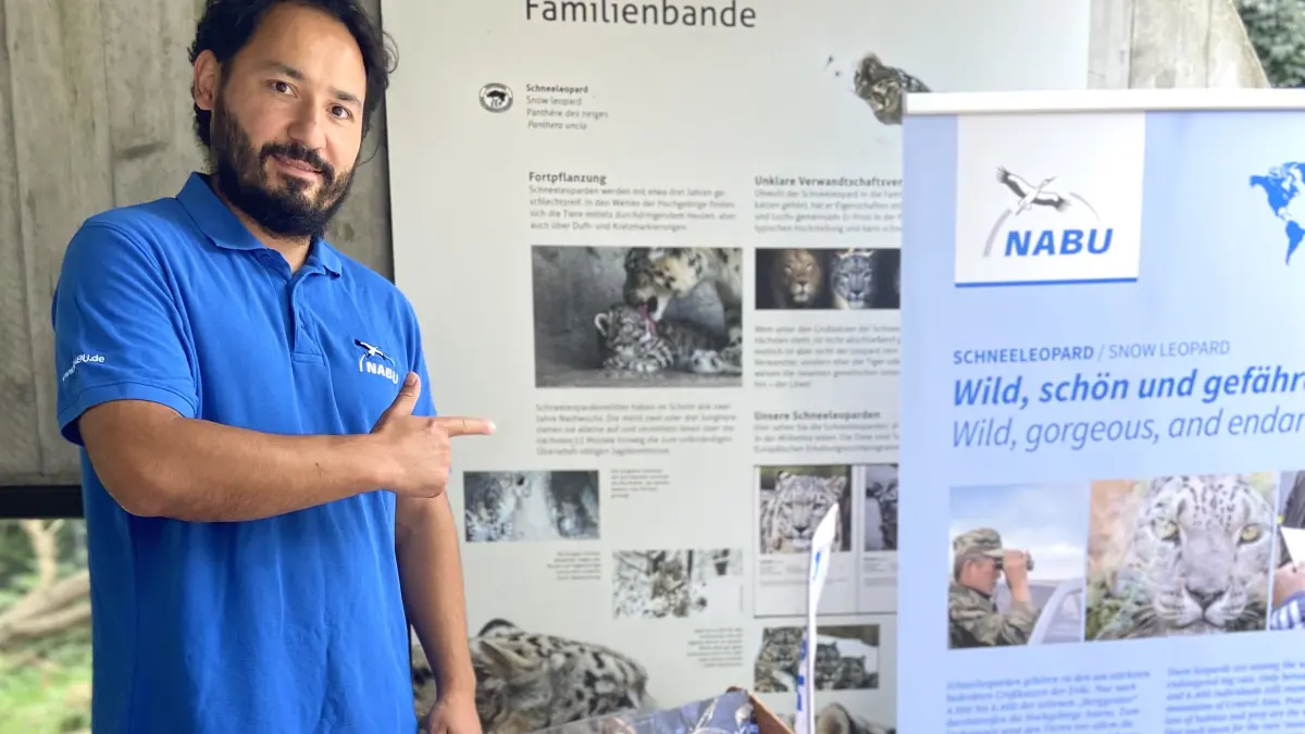Der Nabu stellt am internationalen Artenschutztag in der Wilhelma Schutzprojekte für Schneeleoparden in Kirgistan vor.