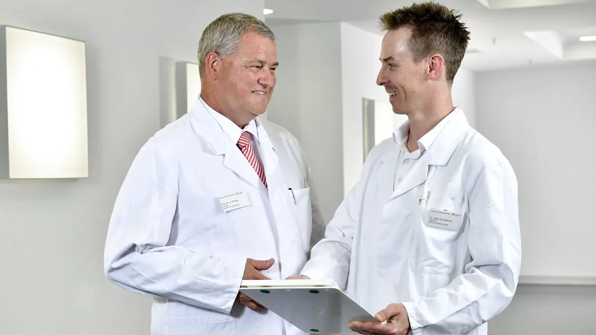 Unfallchirurgie SIndelfingen: Chefarzt Axel Prokop (links) und Oberarzt Marc Chmielnicki