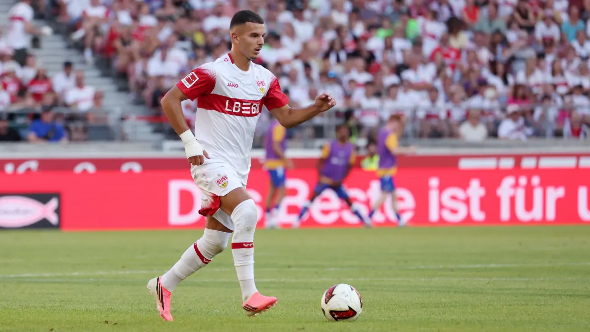 BAU // Stuttgart , VfB Stuttgart Saisoneröffnung VfB Stuttgart vs. Everton FC, Badredine Bouanani (VfB)