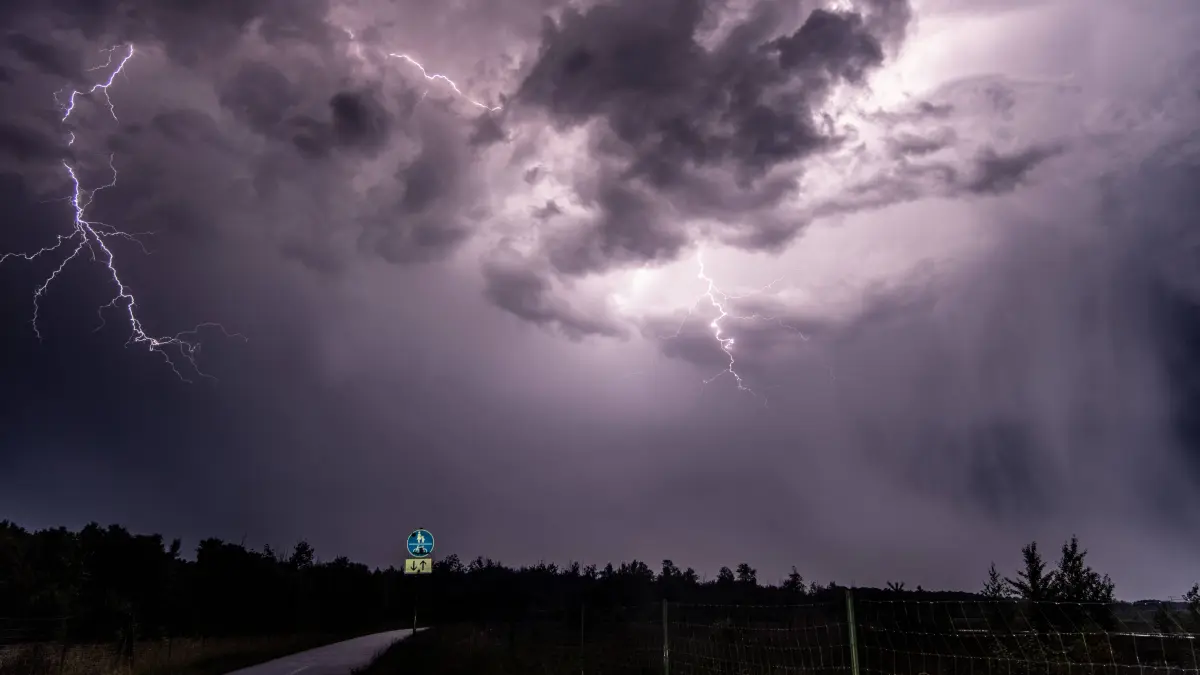Dramatische Gewitter im Landkreis Leipzig (Archivfoto).