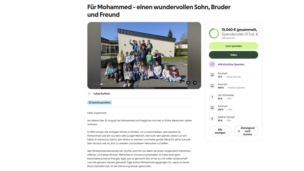Gofundme Mohammed Auenwald