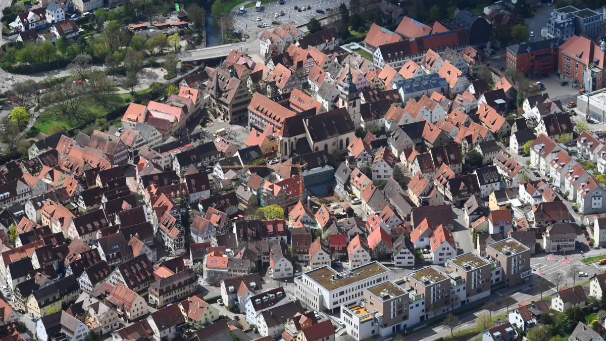 Luft Luftbild ortskern
Bietigheim