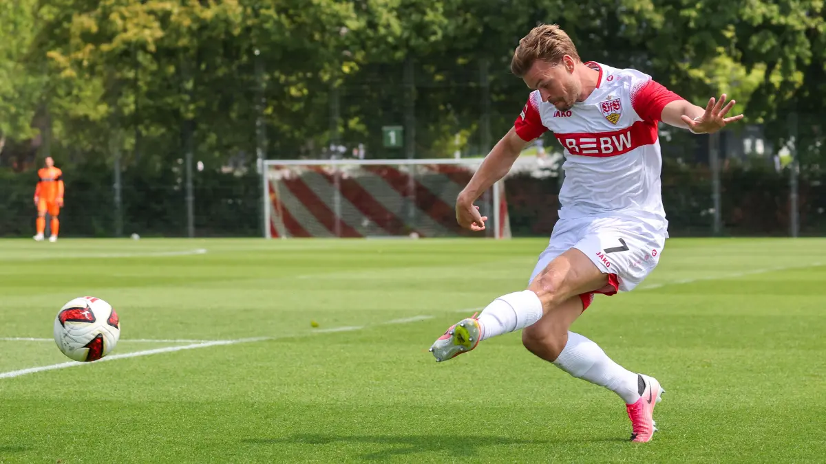 BAU // 2026.08.01, Deutschland, Stuttgart, Fußball VfB Stuttgart vs. Paris FC, Maximilian Mittelstädt (VfB)