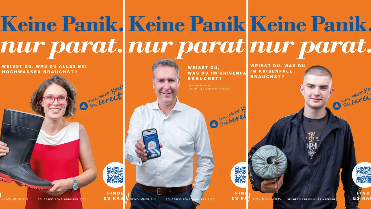 Kampagne, älles parat, katastrophenschutz, Rems-Murr-Kreis, Landrat Richard Sigel und Bürger