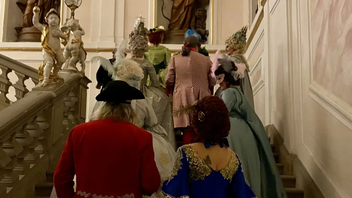 Maskenball zur Eröffnung der Venezianischen Messe