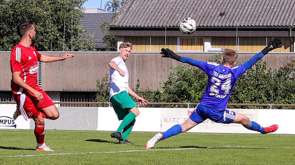 Fußball TSV Heimerdingen vs. TSV Gaildorf : BAU // 05.09.2026, Deutschland, Heimerdingen, Fußball Landesliga Staffel 1,
TSV Heimerdingen vs. TSV Gaildorf, Tor Lars Ruckh (Heimerdingen)