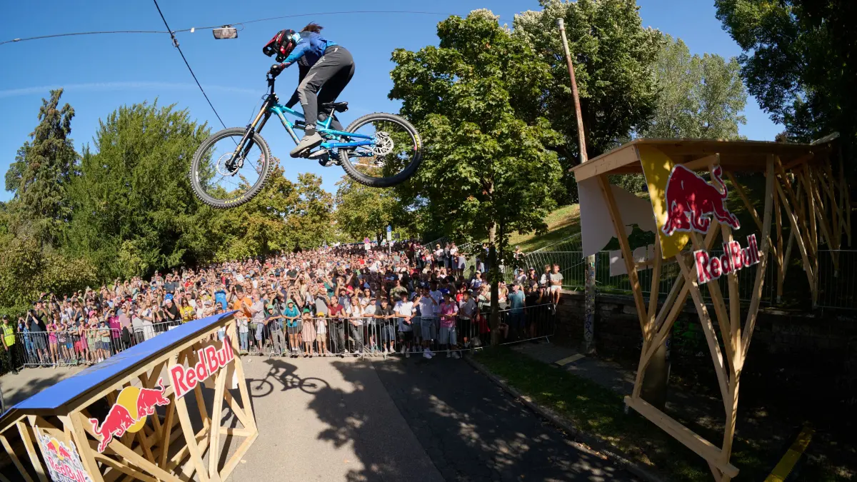 Catalina Calderon during practice at Red Bull Stuttgart Cerro Abajo in Stuttgart, Germany on September 5, 2026 // Christoph Laue / Red Bull Content Pool // SI202609060035 // Usage for editorial use only //