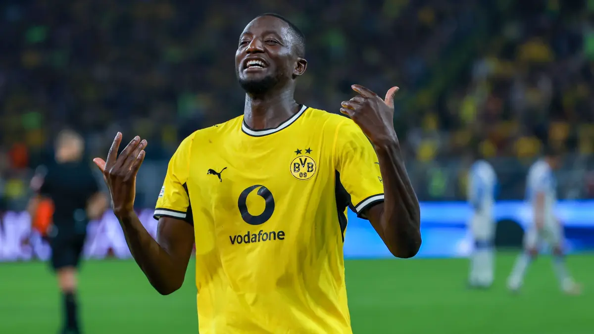Champions League: Borussia Dortmund vs FC Villarreal 3:2: UEFA Champions League - Borussia Dortmund - FC Villarreal am 08.09.2026 im Signal Iduna Park in Dortmund
Jubel, Torjubel, Torschuetze, Torschütze Serhou Guirassy (Dortmund 9) jubelt nach seinem Tor zum 2 zu 1
Foto: osnapix / Marcus Hirnschal
UEFA regulations prohibit any use of photographs as image sequences and/or quasi-video / action press