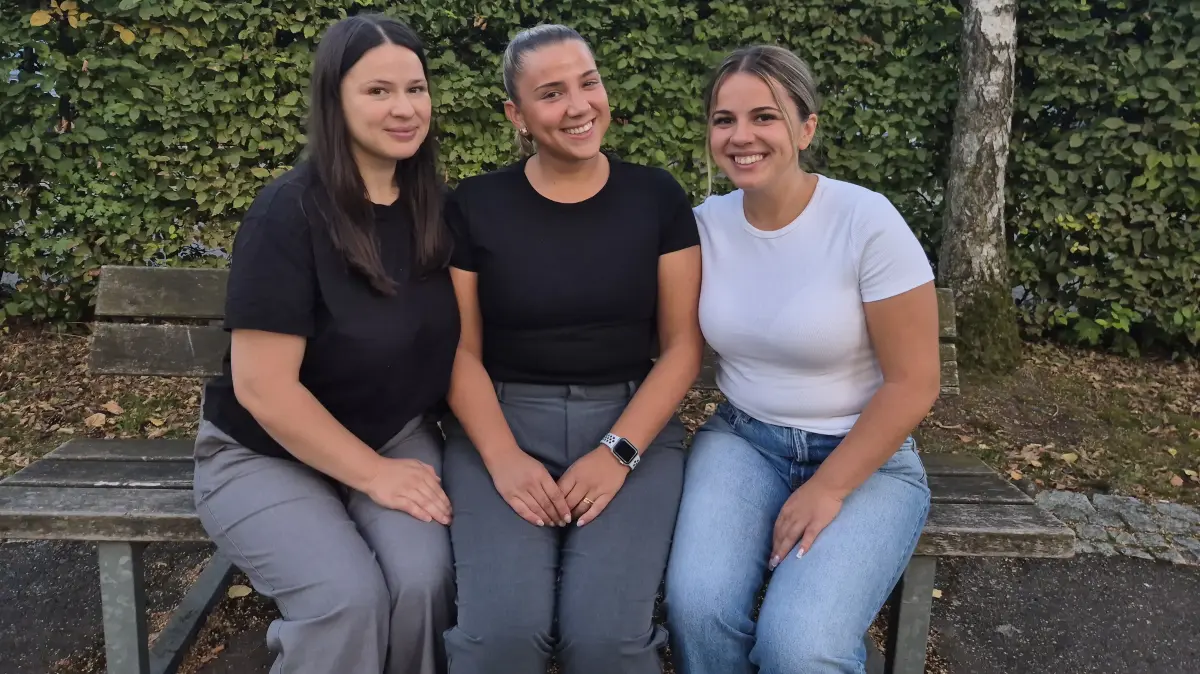SV Fellbach, Handball, Shefkije, Edona und Jehona Kuqi (von links)