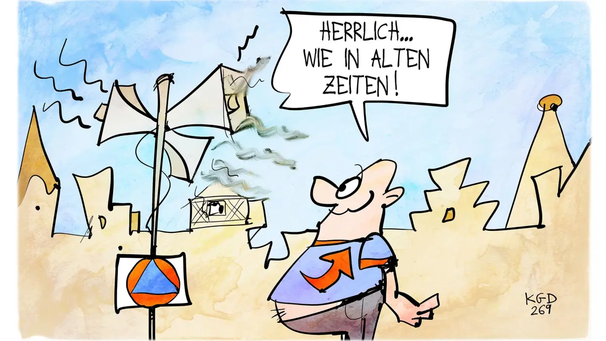 Karikatur des Tages, Sirene, AfD