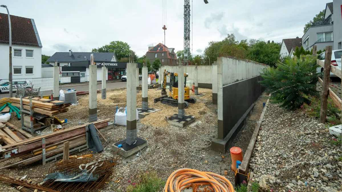 Göppingen Bartenbach Baustelle Ärztehaus ehemalige Kreissparkasse