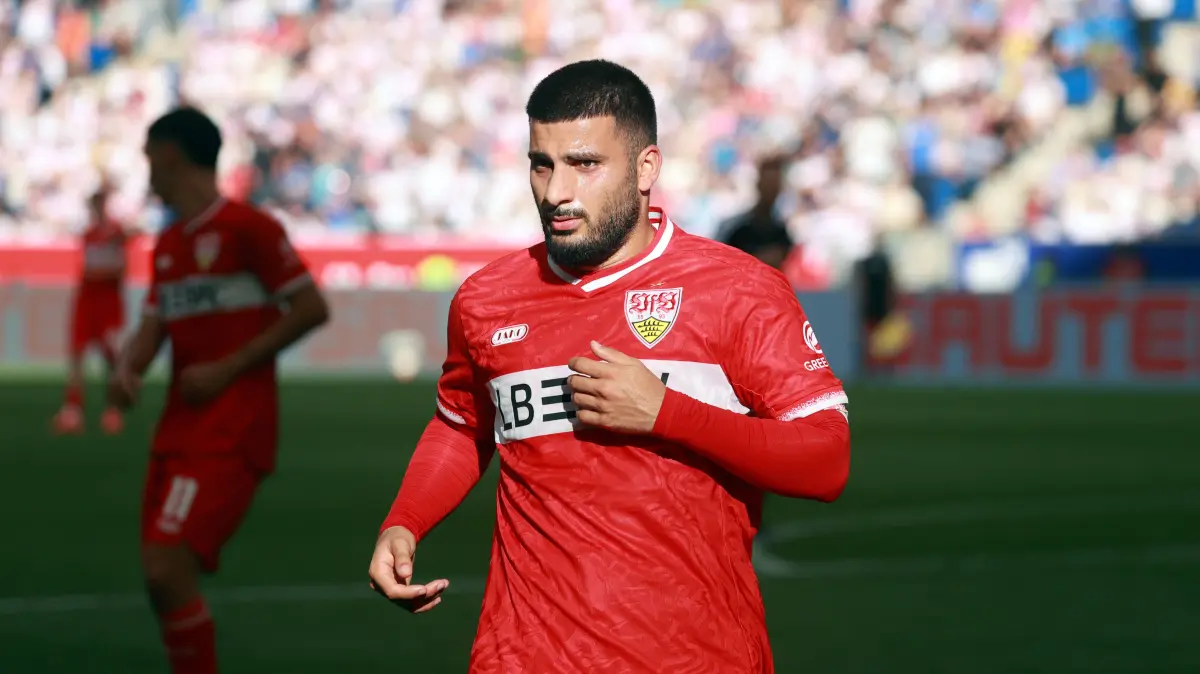 12.09.26 TSG 1899 Hoffenheim - VfB Stuttgart Deutschland, Sinsheim, 12.09.2026, Fussball, Bundesliga, Saison 2026/2027, TSG 1899 Hoffenheim - VfB Stuttgart: Deniz Undav VfB Stuttgart. *** September 12, 2026 TSG 1899 Hoffenheim vs. VfB Stuttgart Germany, Sinsheim, September 12, 2026, Soccer, Bundesliga, 20262027 season, TSG 1899 Hoffenheim vs. VfB Stuttgart, Deniz Undav, VfB Stuttgart