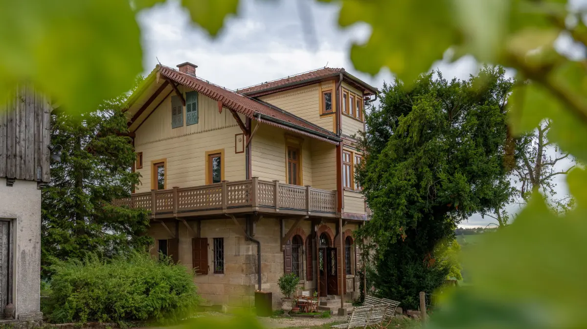 Landhaus Weisseck inmitten von Weinreben