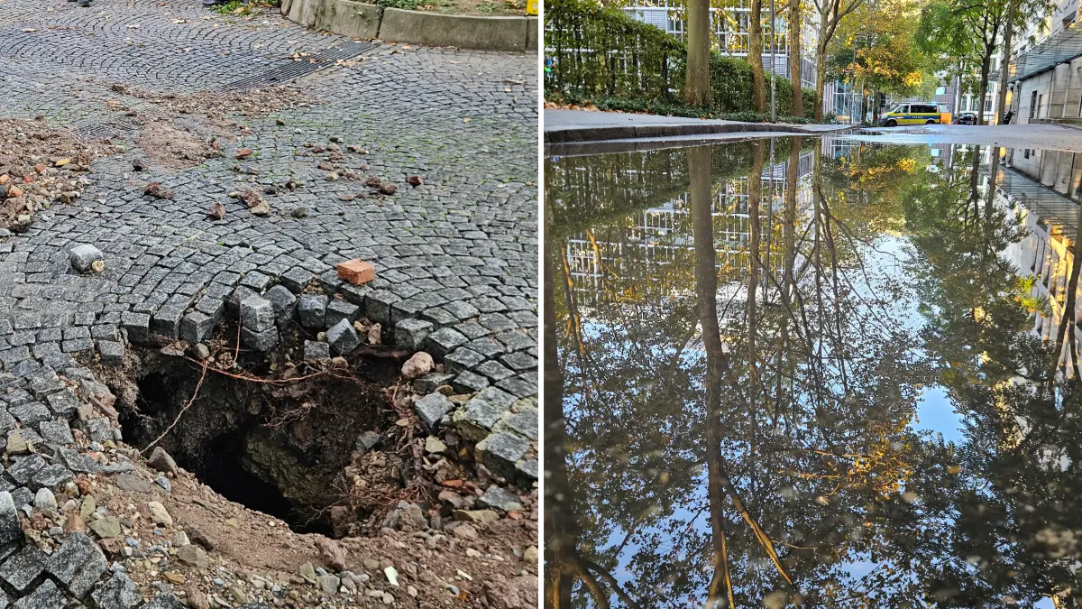 Wasserrohrbruch Stadtgarten