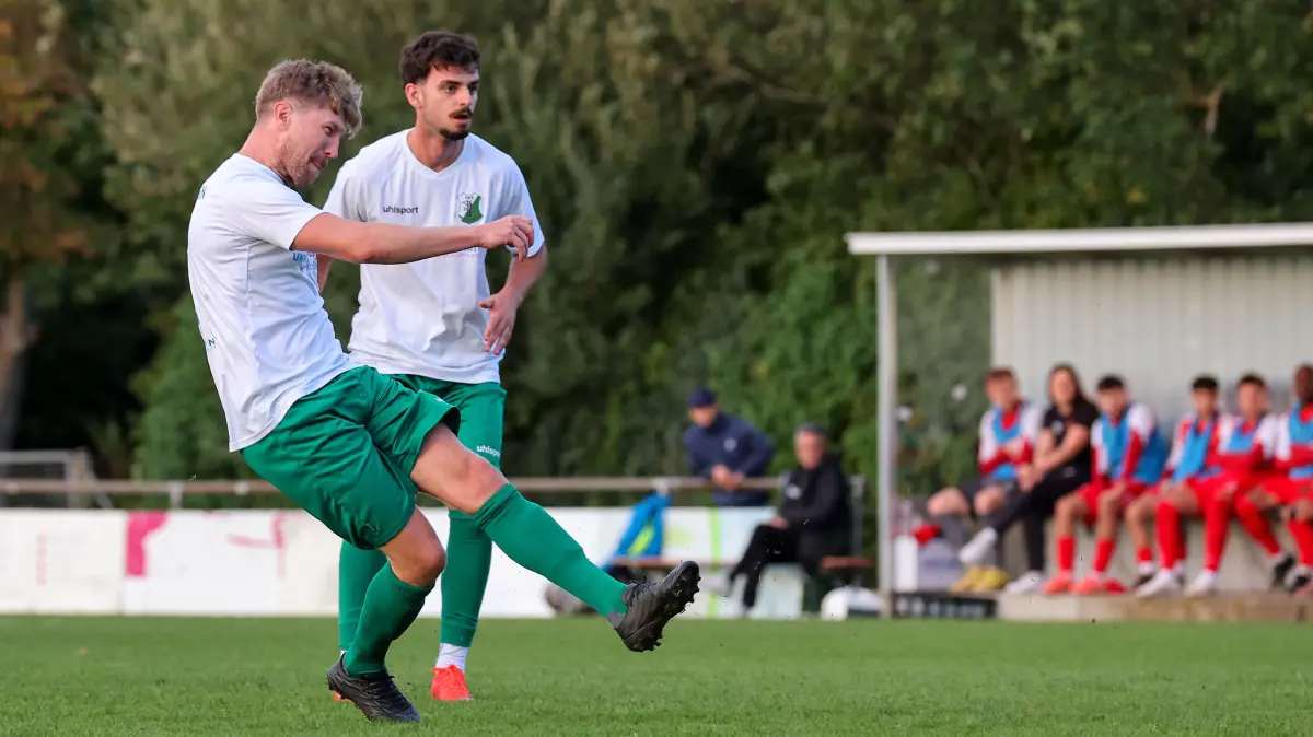 Fußball TSV Heimerdingen vs. SSV Schwäbisch Hall : BAU // 16.09.2026, Deutschland, Heimerdingen, Fußball Landesliga Staffel 1,
TSV Heimerdingen vs. SSV Schwäbisch Hall, 1:0 Tor, Torschütze Lars Ruckh (Heimerdingen)