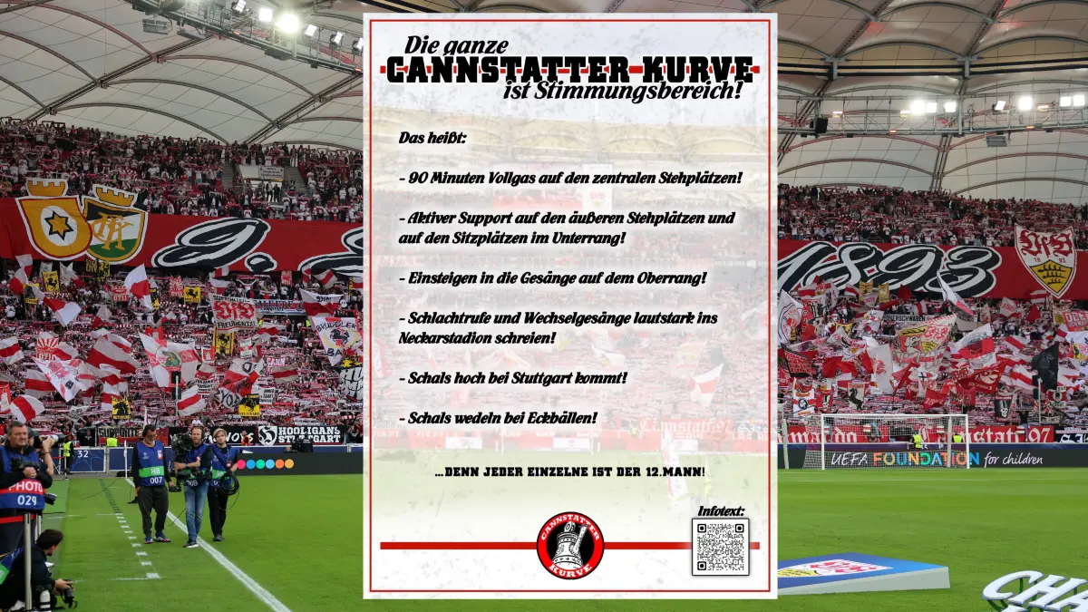 Der Flyer der organisierten Fans vor dem Spiel gegen Köln