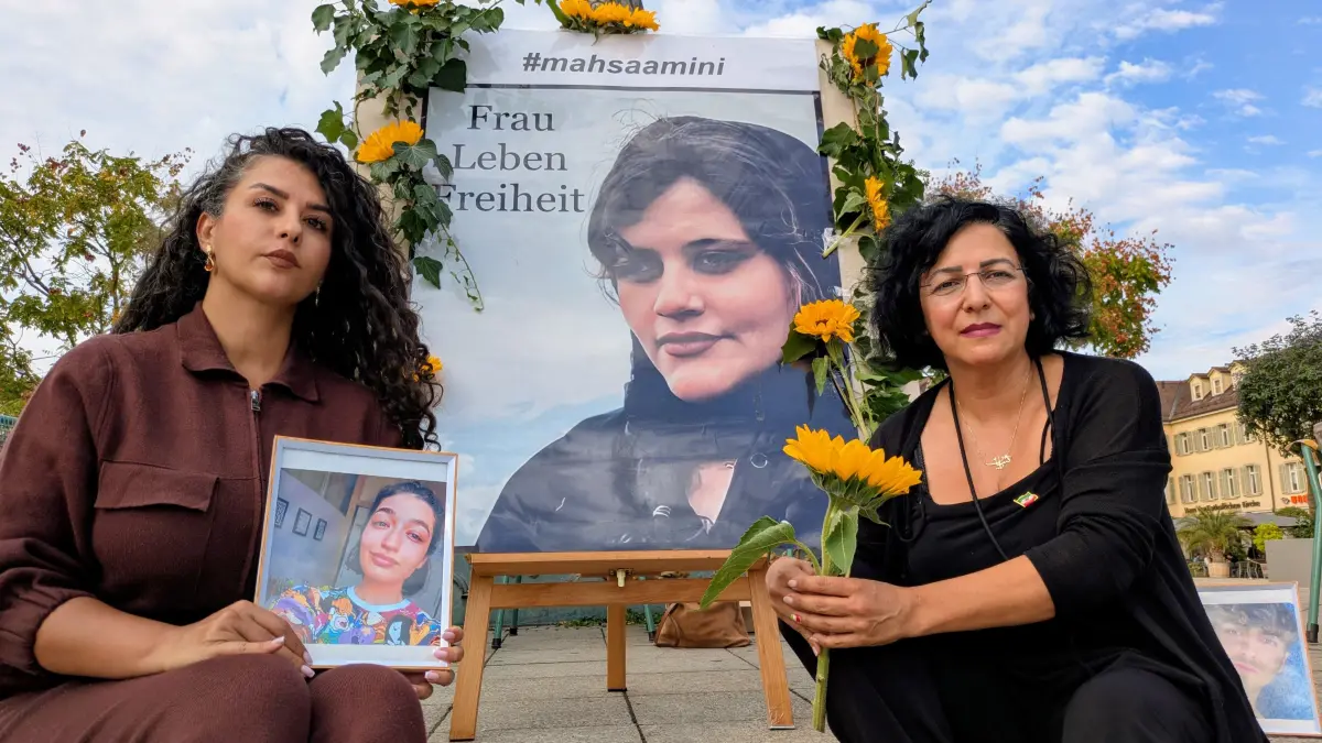 Iran Protest Ludwigsburg Arezoo Shoaleh