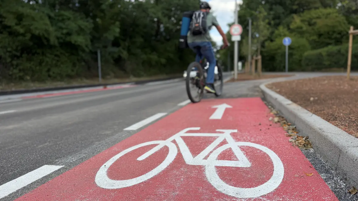 Radweg in Backnang-Heiningen