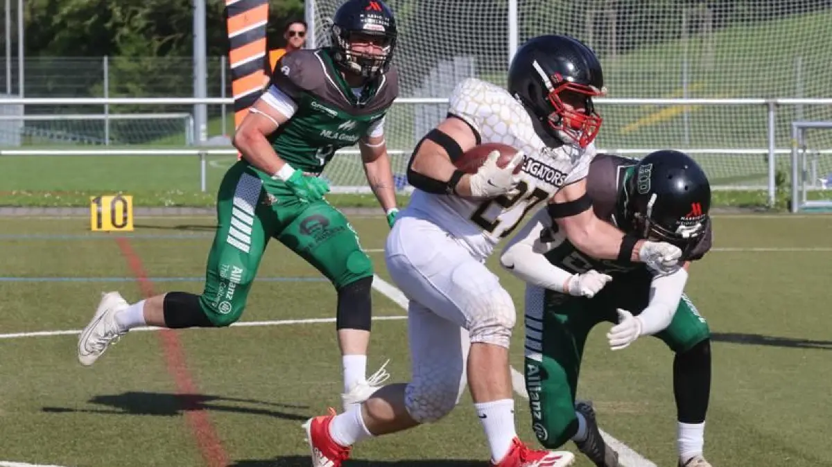 Football, Leonberg Alligators, Daniel Bäßler, Regionalliga gg Heidelberg