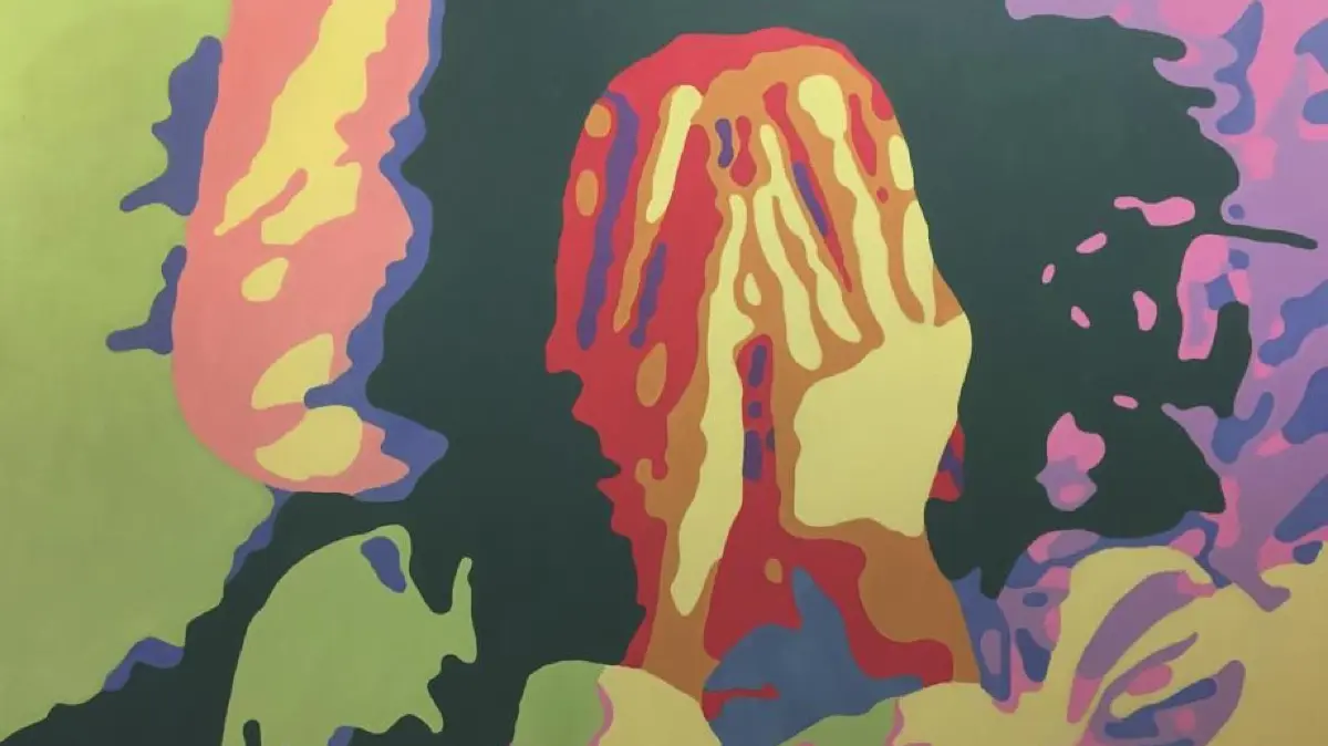 Hände vorm Gesicht: Warum? Ein Exponat aus Otmar Schnepps Ausstellung