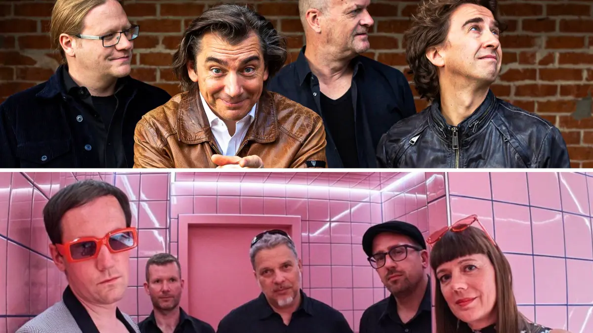 Mattheo & die Bringer (oben) und Irgend: zwei der sechs Bands bei "Rutesheim Rockt".