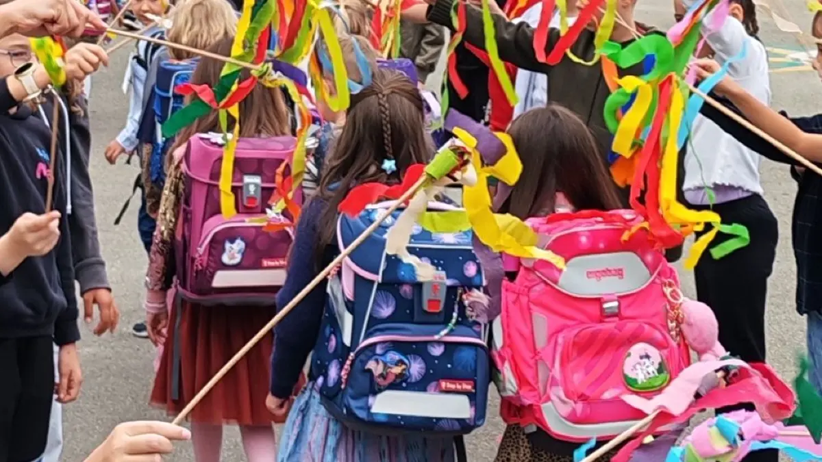 Einschulung Emilia privat Eichbergschule