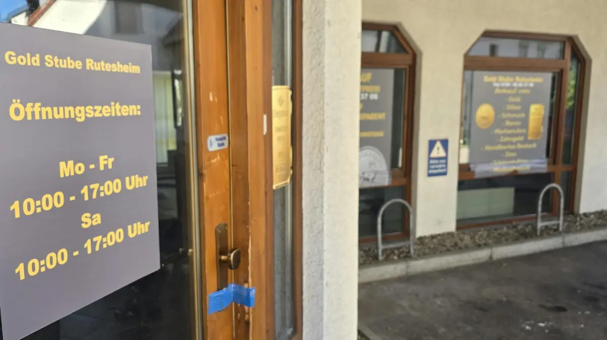 Gold-Betrug in Rutesheim: Die Täter eröffnen einen echt aussehenden Laden.