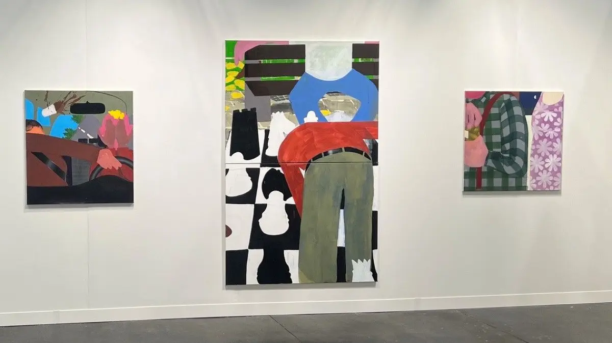 Bilder von Carlo Krone bei der Armory Show in New York am Stand der Galerie Thomas Fuchs