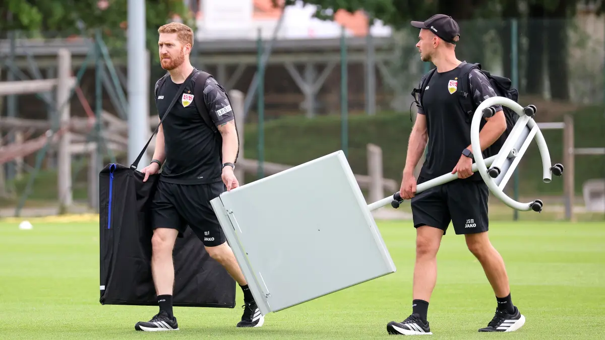Marcus Fregin (links) und Jasper Smets verantworten die Spielanalyse beim VfB.