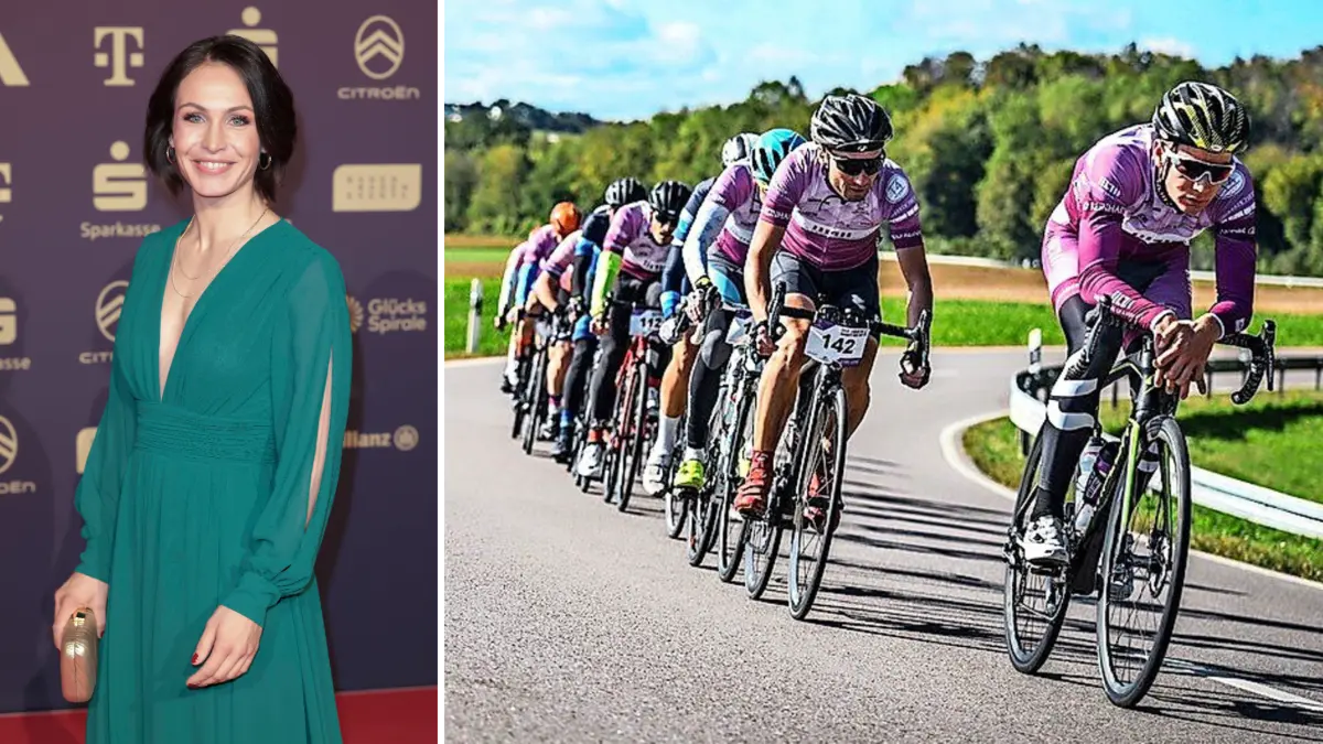 Der Charity Bike Cup lockt Promis wie Magdalena Neuner sowie ambitionierte Amateur- und Hobby-Radler an (hier ein Tross im Jahr 2024 auf dem Weg von Heimerdingen nach Hochdorf).