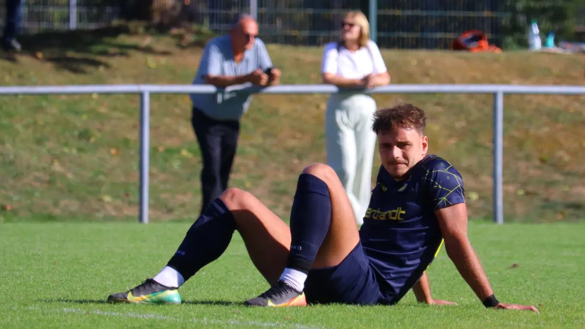 Adrian Körtge Corral vom TSV Ehningen ist nach der 1:3-Niederlage enttäuscht.