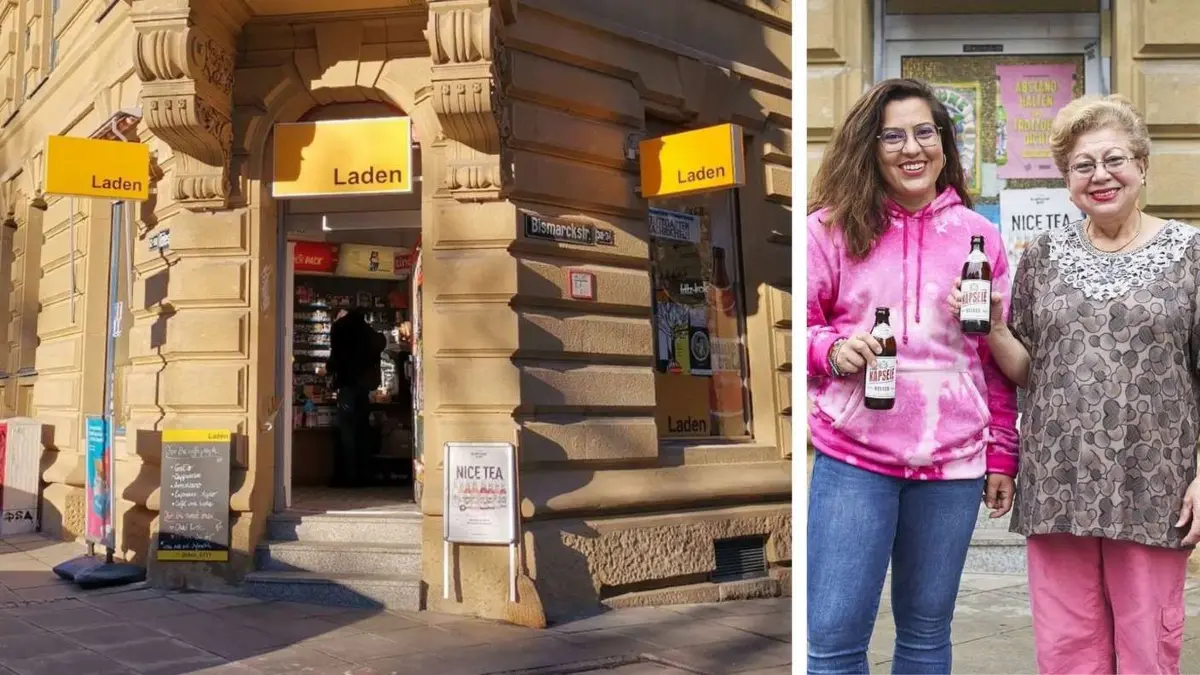 der laden in stuttgart-west; Kult-Kiosk am Bismarckplatz