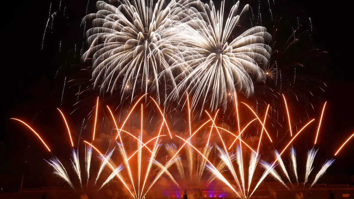 26.09.2026, Pyronale 2026, Feuerwerks-Championat auf dem Maifeld am Olympiastadion Berlin, Berlin Deutschland, Germany *: 26.09.2026, Pyronale 2026, Feuerwerks-Championat auf dem Maifeld am Olympiastadion Berlin, Berlin Deutschland, Germany *** September 26, 2026, Pyronale 2026, Fireworks Championship at the Maifeld near the Olympic Stadium in Berlin, Berlin, Germany