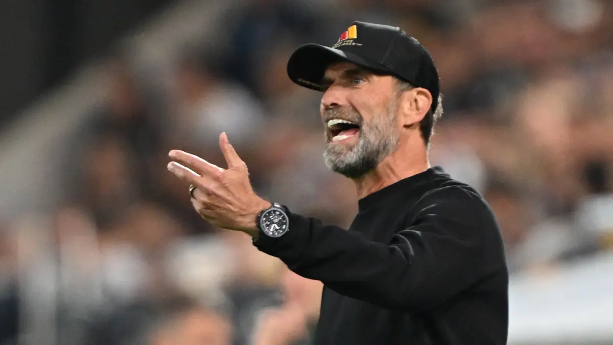 Deutschland - Griechenland: Fußball, Männer, Nations League A, Nationalmannschaft, Deutschland - Griechenland, Gruppe 2, Spieltag 2, WWK Arena, Bundestrainer Jürgen Klopp (Deutschland) gestikuliert. (zu dpa: «0:1 gegen Griechenland: Pleite bei Klopps Heimdebüt»)