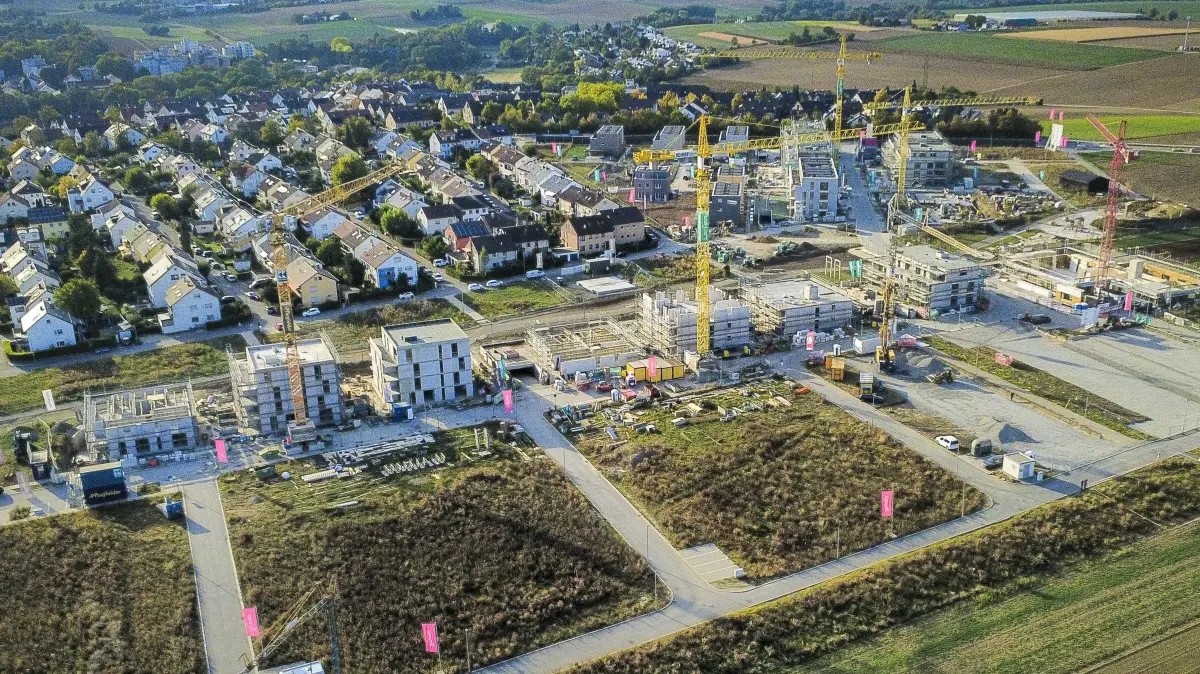 Neubaugebiet: Ditzingen - Überblick Neubaugebiet Ob dem Korntaler Weg