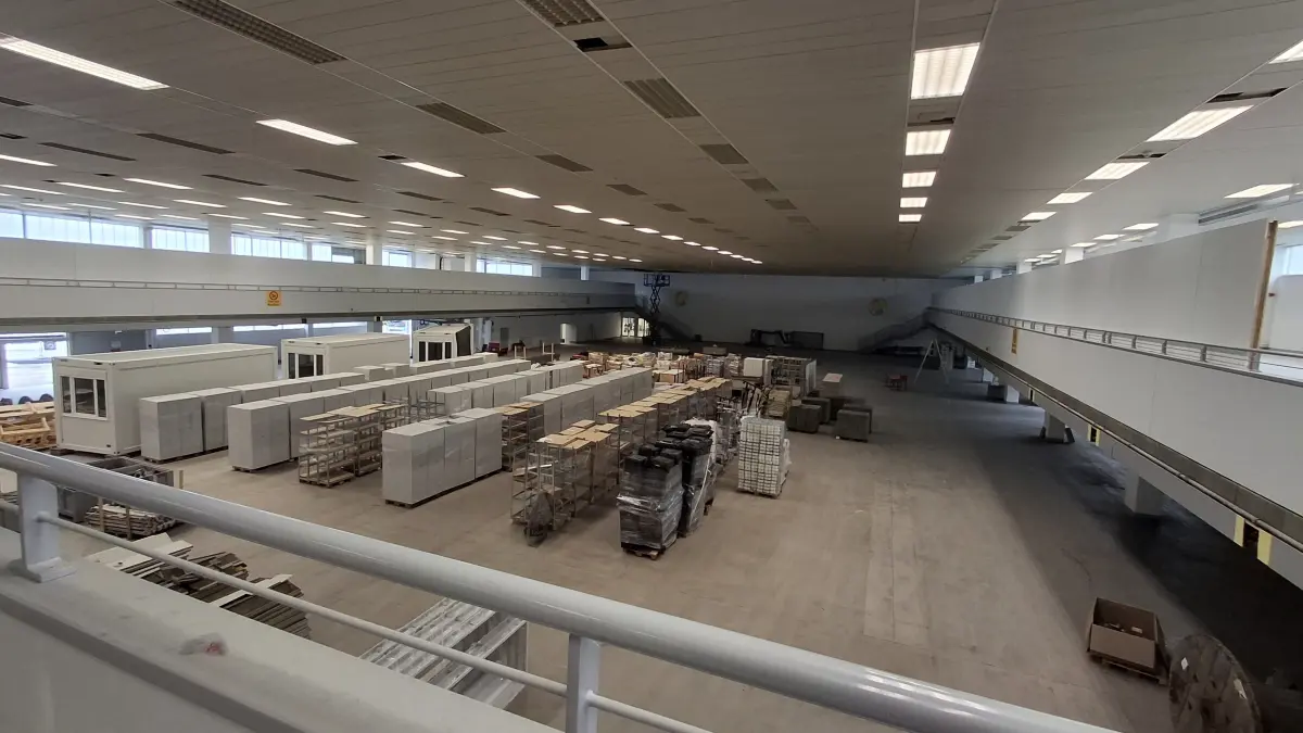 Messe Sindelfingen Umbau zur Notunterkunft für Geflüchtete