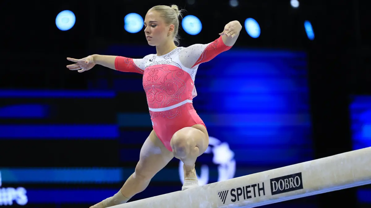 Lea Quaas bei der EM 2026 in Zagreb.
