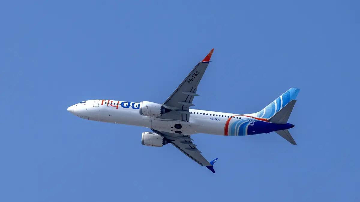 Flugzeug flydubai Boeing 737 MAX 8, A6-FKA, Dubai, Vereinigte Arabische Emirate, VAE, 26.06.2026 *** flydubai Boeing 737 MAX 8 aircraft, A6 FKA, Dubai, United Arab Emirates, UAE, June 26, 2026 PUBLICATIONxNOTxINxSUI