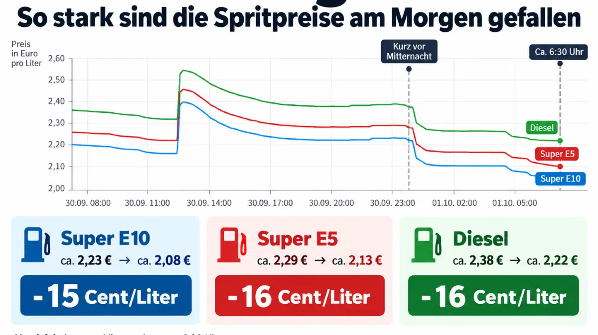 So stark sind die Preise bereits am Morgen gefallen.